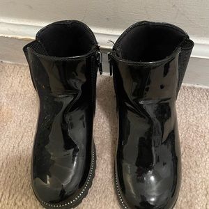 Toddler Girl Patten Leather Boots